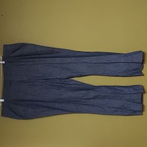 NWT Lane Bryant 28W Blue Denim Look Trousers